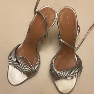 Zara silver heels